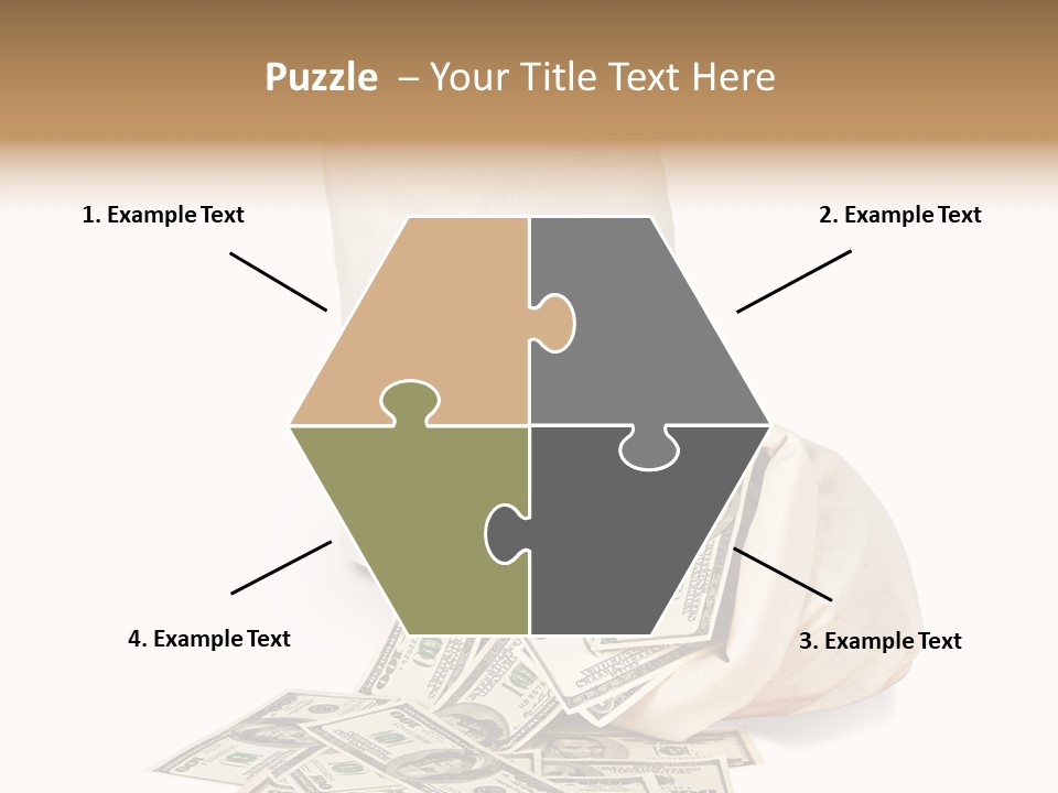 Institutional Closeup Currency PowerPoint Template
