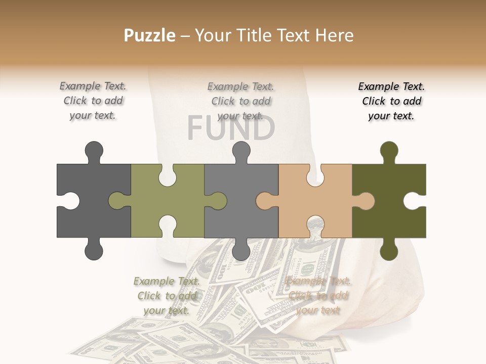 Institutional Closeup Currency PowerPoint Template