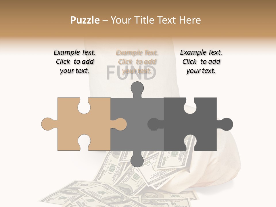 Institutional Closeup Currency PowerPoint Template