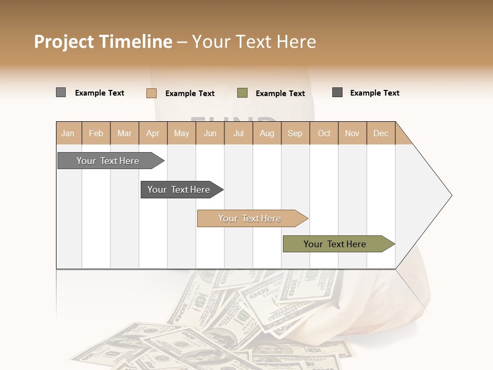 Institutional Closeup Currency PowerPoint Template