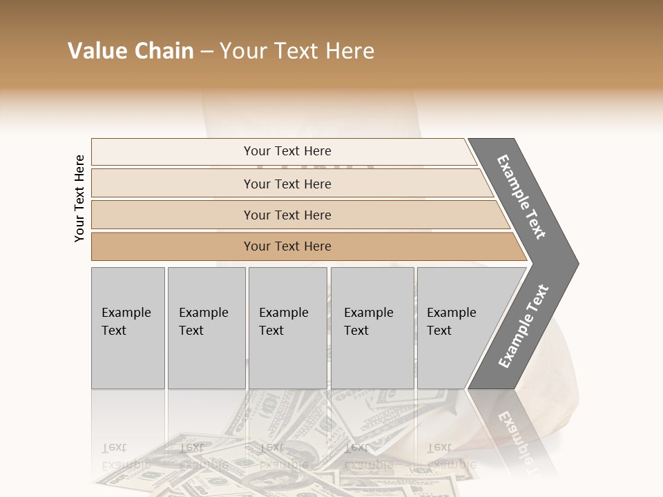 Institutional Closeup Currency PowerPoint Template