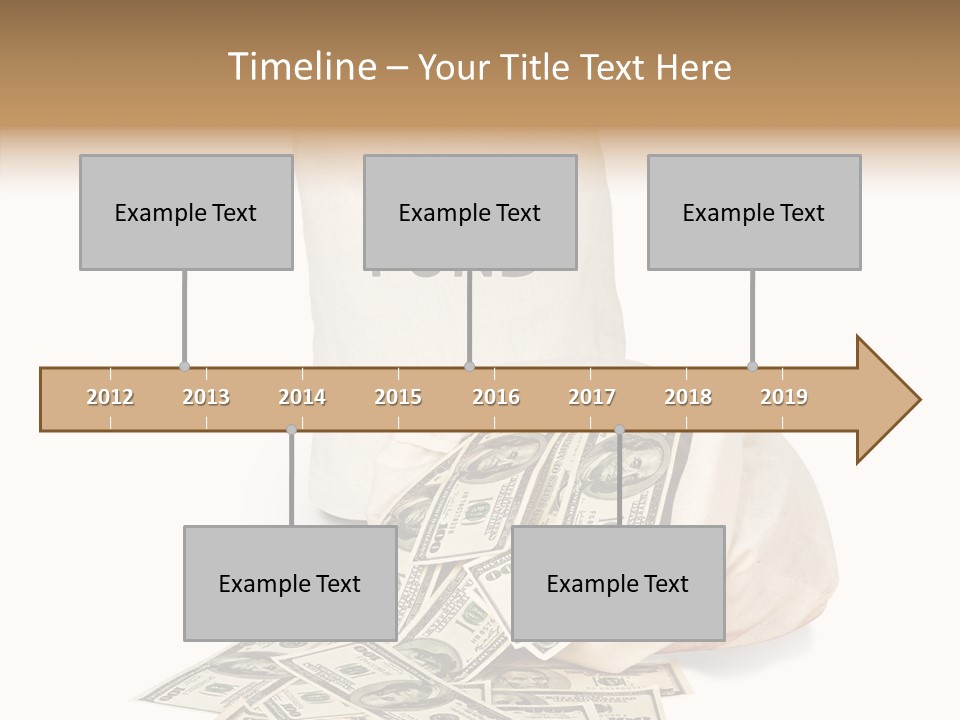 Institutional Closeup Currency PowerPoint Template
