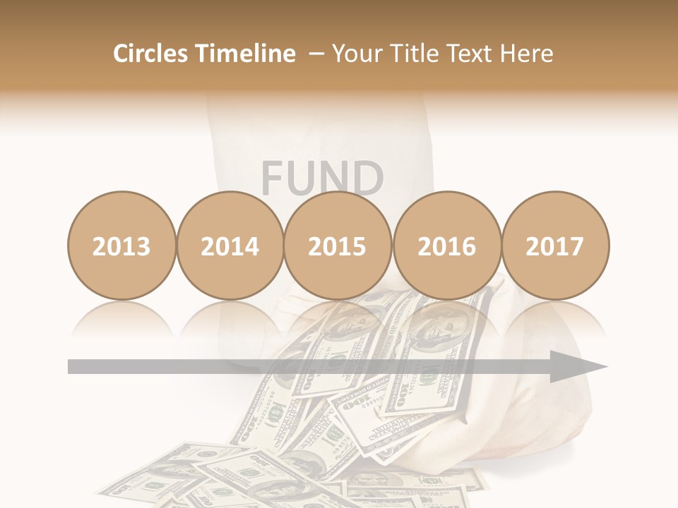 Institutional Closeup Currency PowerPoint Template