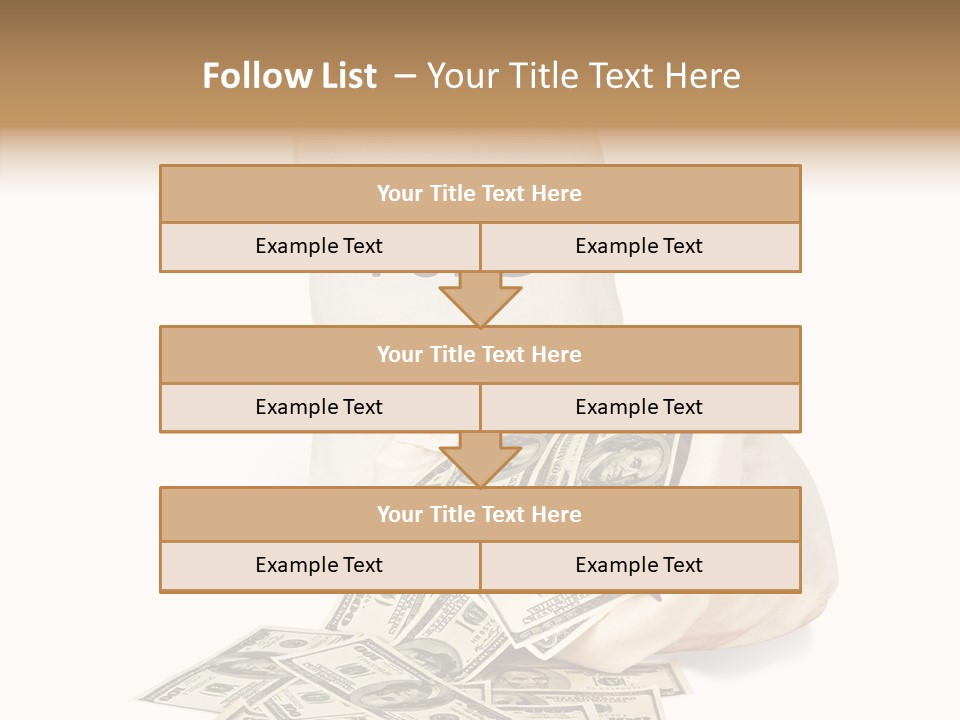 Institutional Closeup Currency PowerPoint Template
