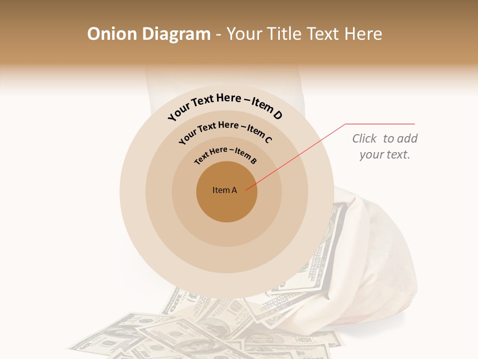 Institutional Closeup Currency PowerPoint Template
