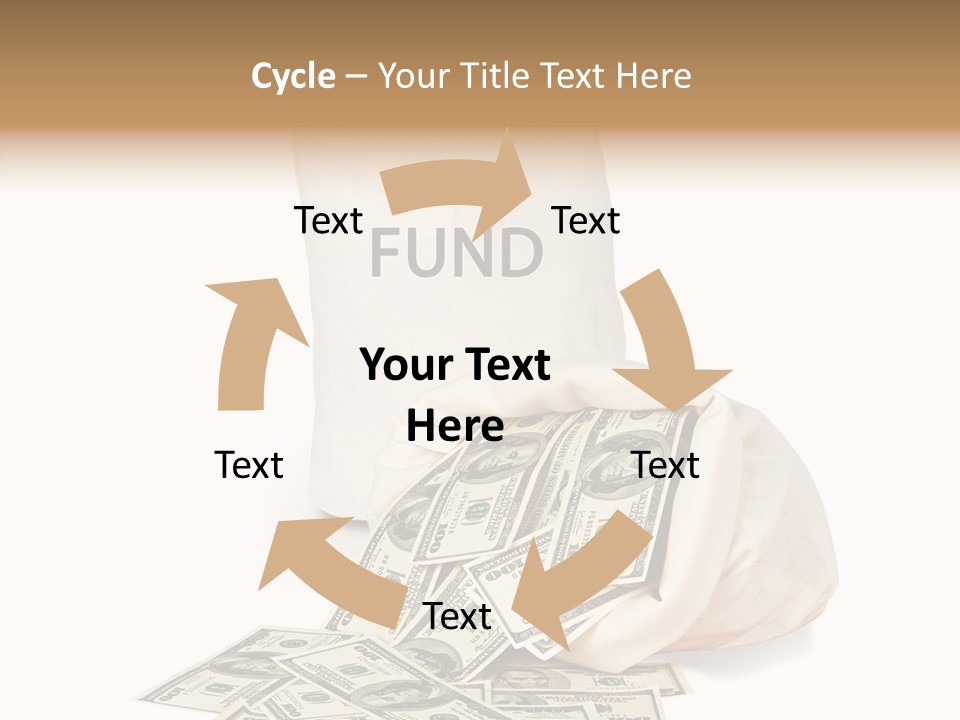 Institutional Closeup Currency PowerPoint Template