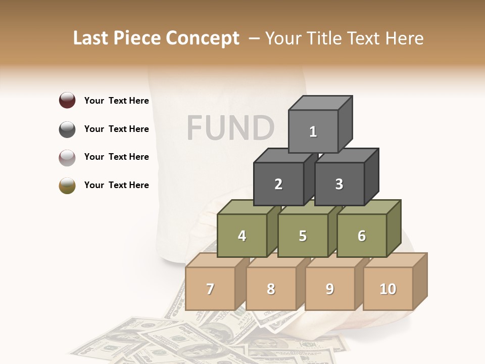 Institutional Closeup Currency PowerPoint Template