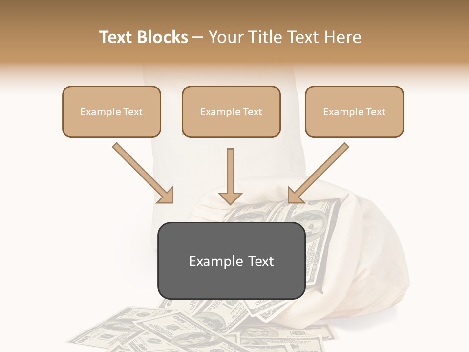 Institutional Closeup Currency PowerPoint Template