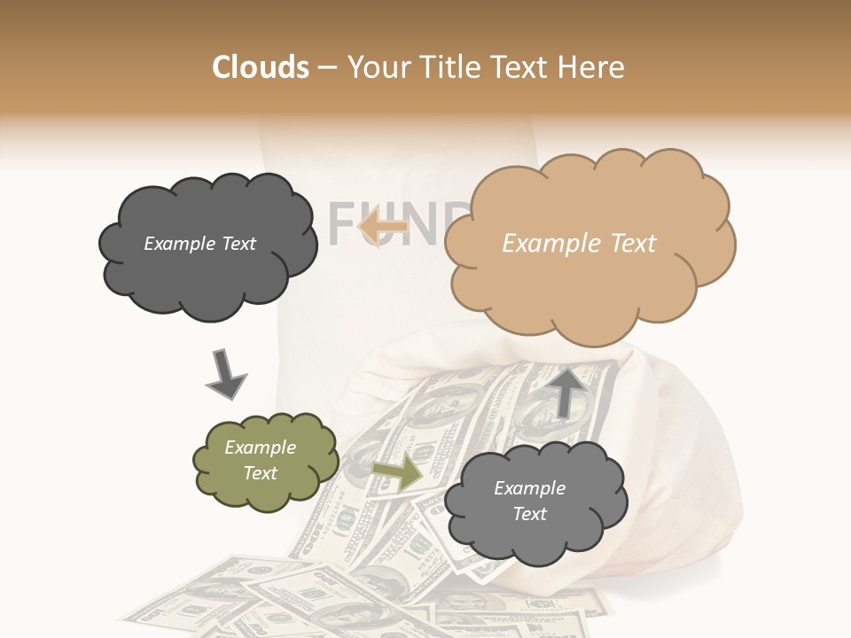Institutional Closeup Currency PowerPoint Template