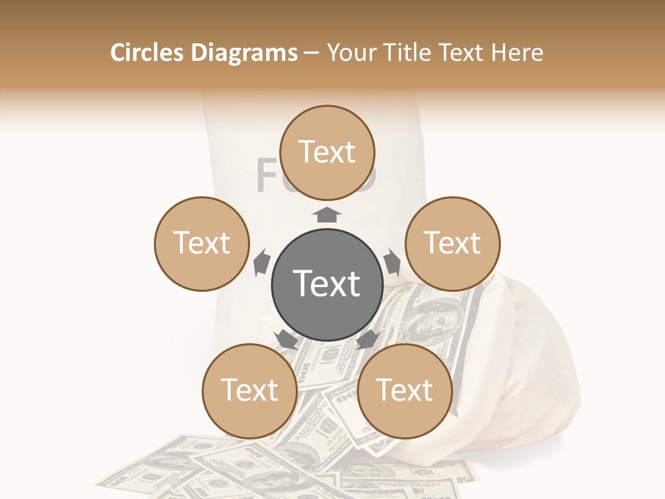 Institutional Closeup Currency PowerPoint Template