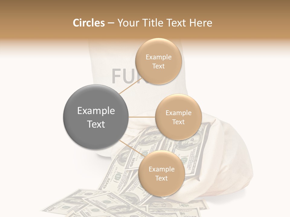 Institutional Closeup Currency PowerPoint Template