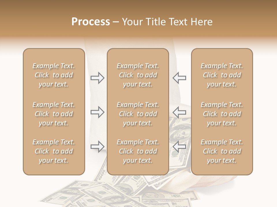 Institutional Closeup Currency PowerPoint Template