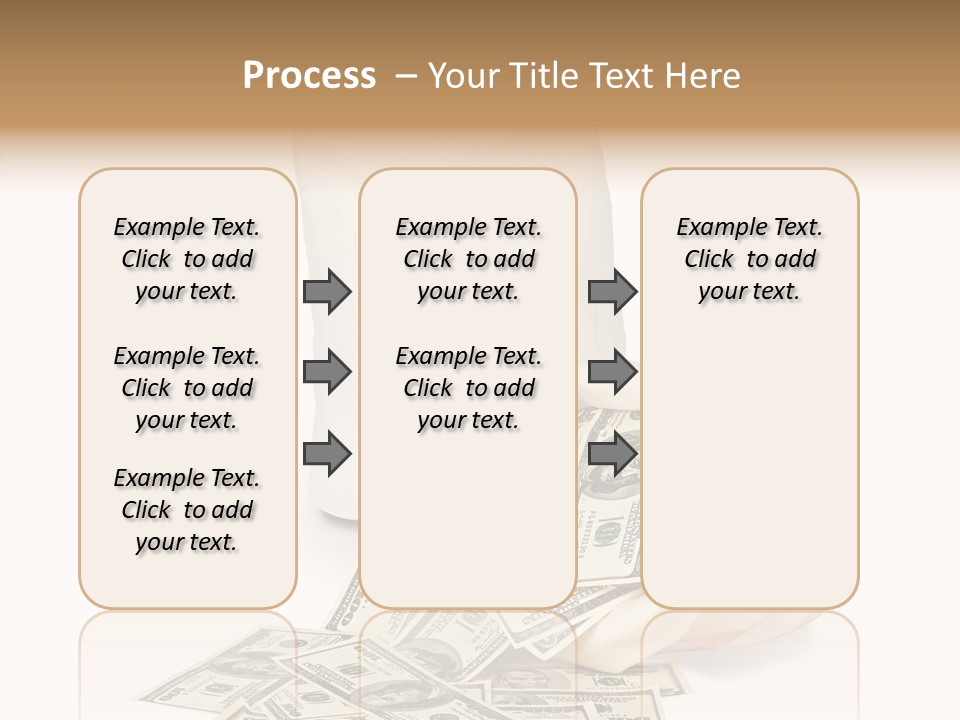 Institutional Closeup Currency PowerPoint Template