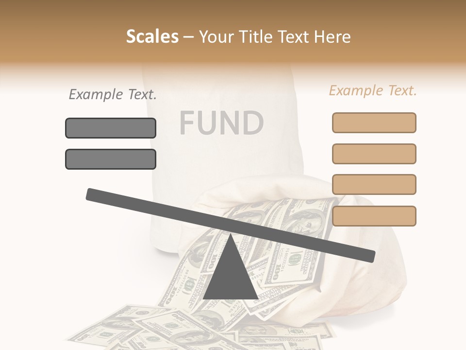 Institutional Closeup Currency PowerPoint Template