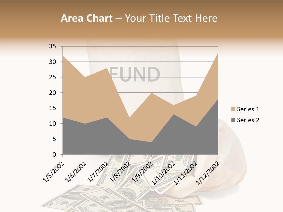 Institutional Closeup Currency PowerPoint Template