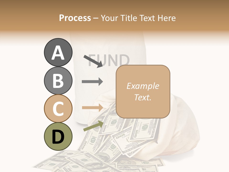 Institutional Closeup Currency PowerPoint Template