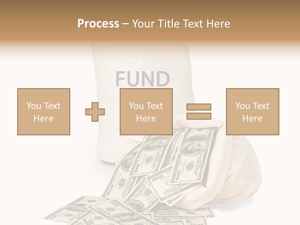 Institutional Closeup Currency PowerPoint Template
