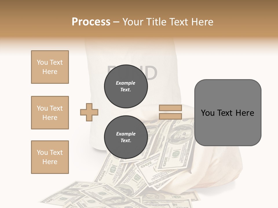 Institutional Closeup Currency PowerPoint Template