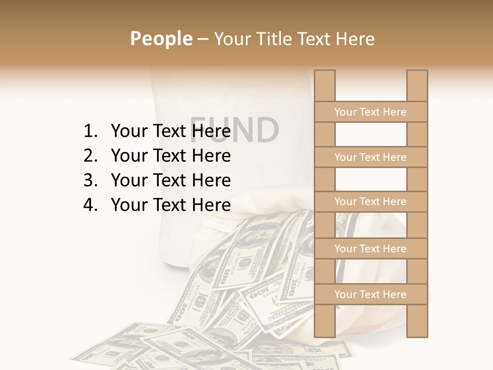 Institutional Closeup Currency PowerPoint Template