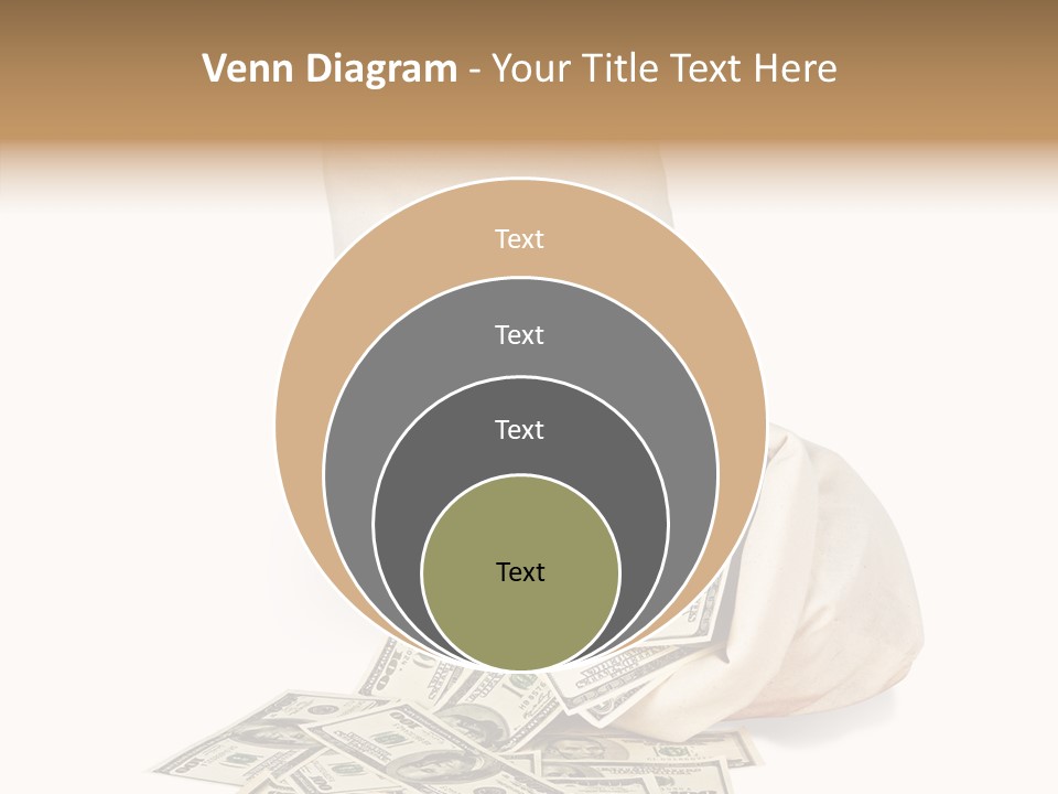 Institutional Closeup Currency PowerPoint Template