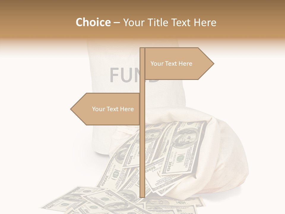 Institutional Closeup Currency PowerPoint Template