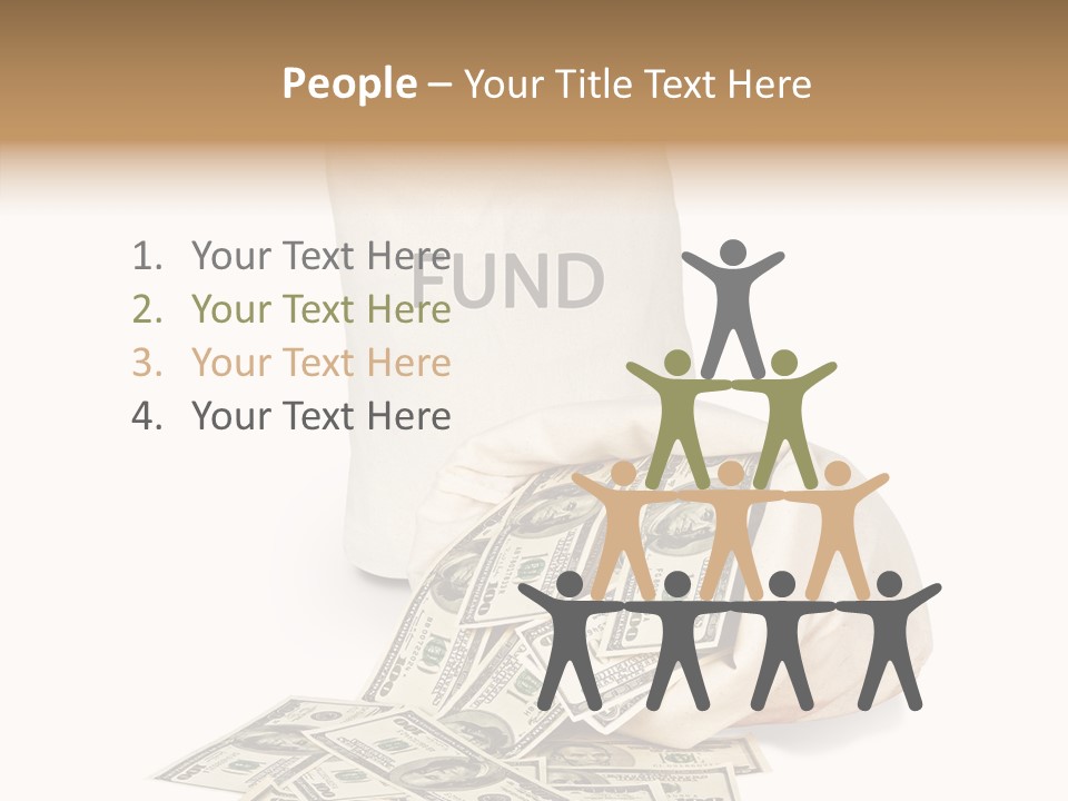 Institutional Closeup Currency PowerPoint Template