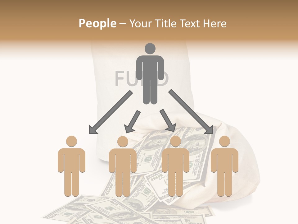 Institutional Closeup Currency PowerPoint Template