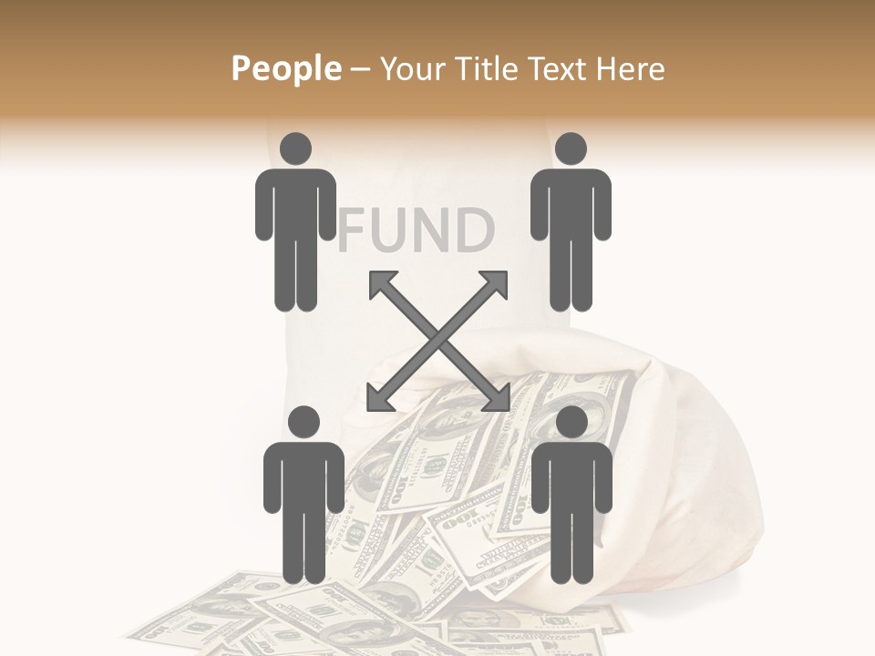 Institutional Closeup Currency PowerPoint Template