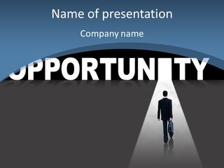 Person Illuminate Businessman PowerPoint Template