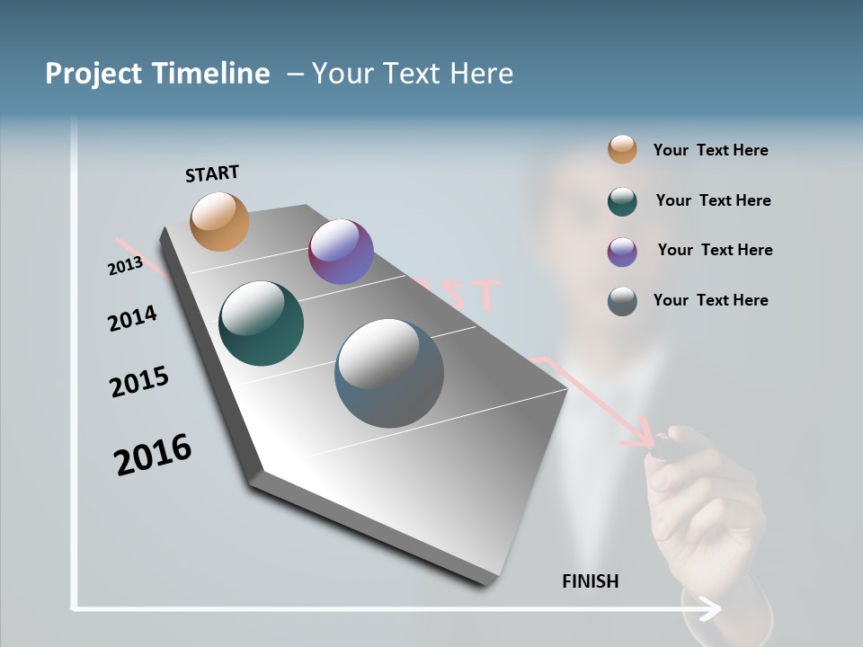 Achieve Progress Decline PowerPoint Template