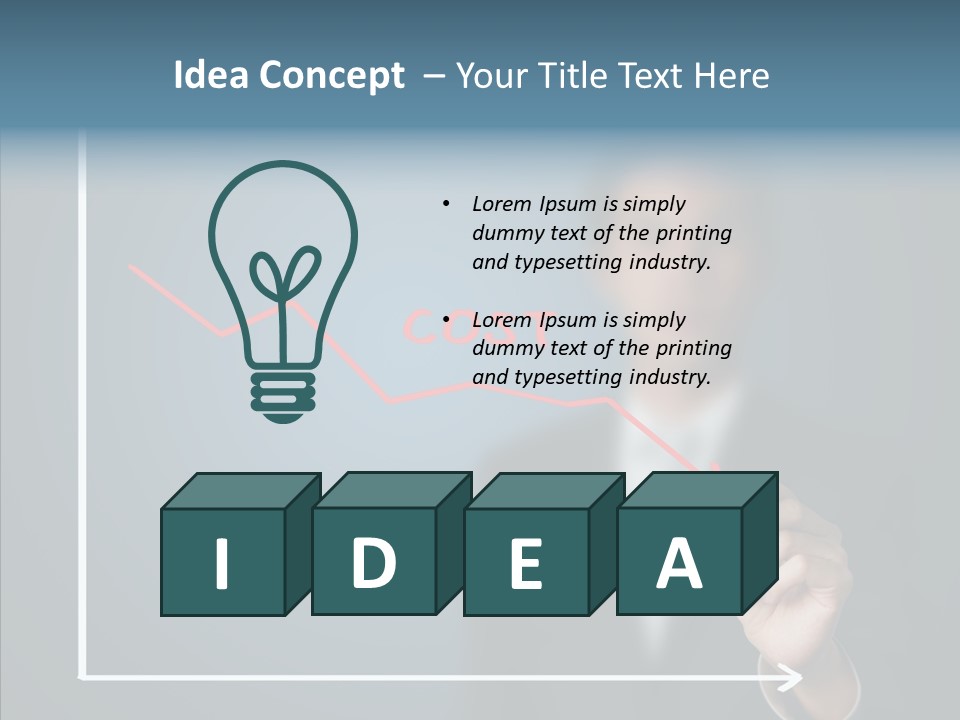 Achieve Progress Decline PowerPoint Template