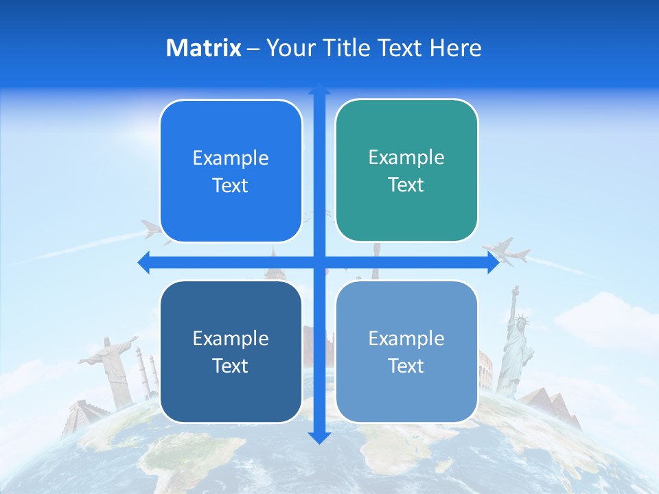 Continent Boeing International PowerPoint Template