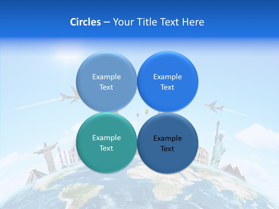 Continent Boeing International PowerPoint Template