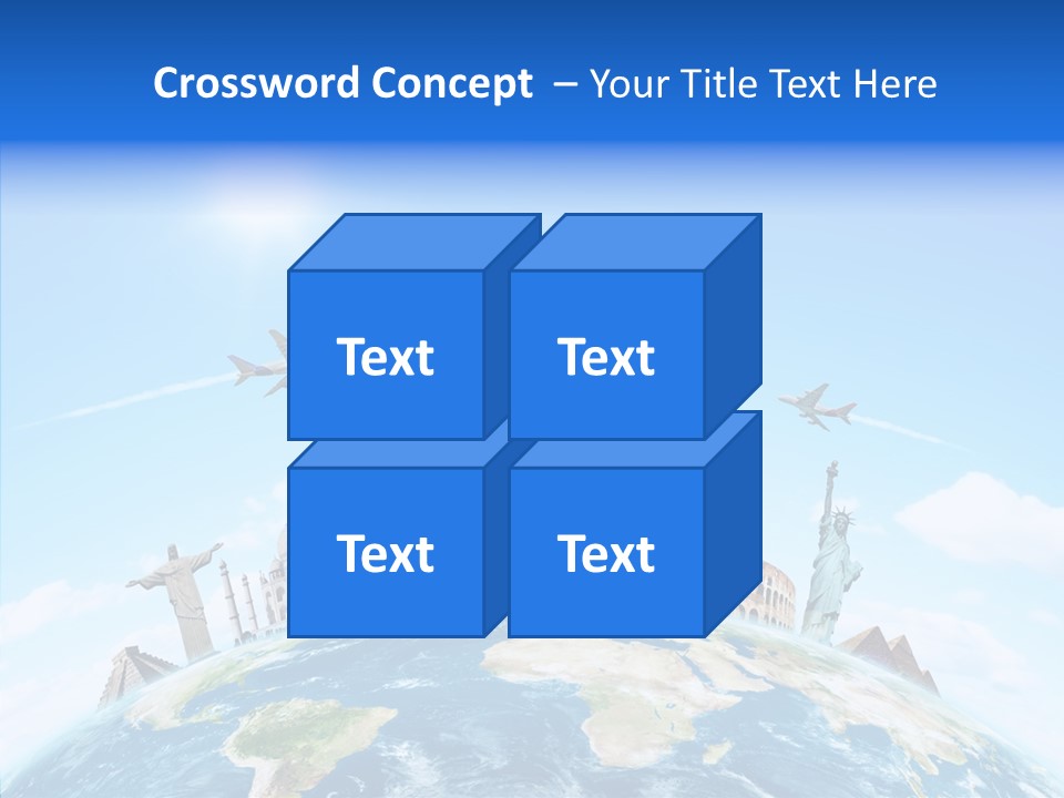 Continent Boeing International PowerPoint Template