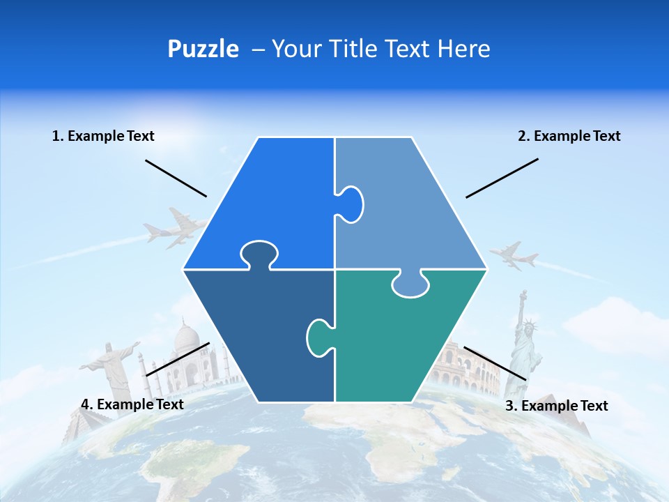 Continent Boeing International PowerPoint Template