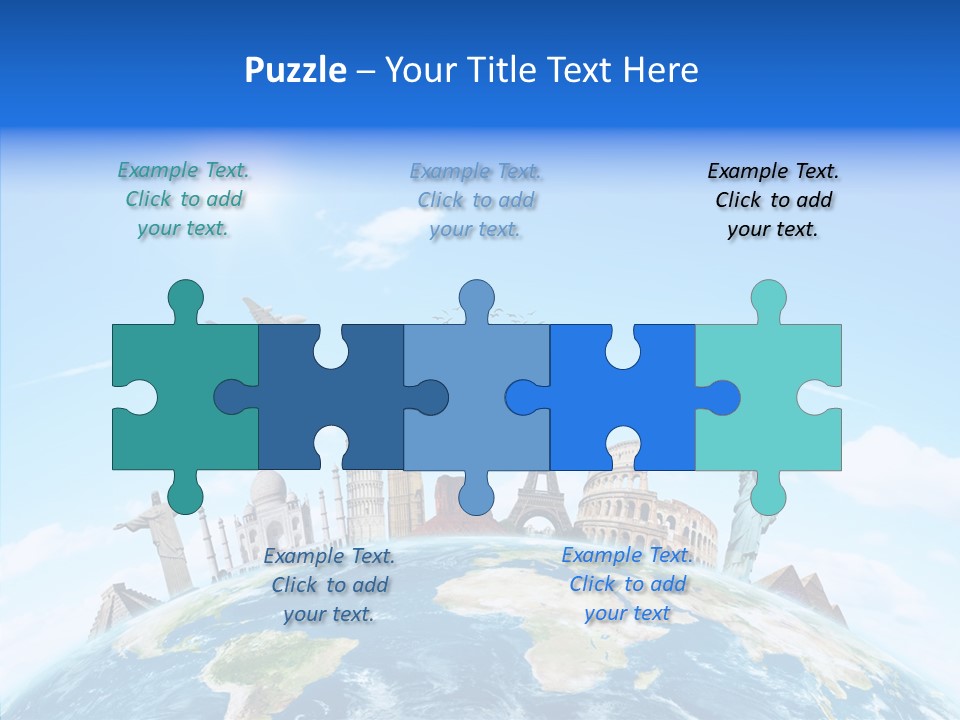 Continent Boeing International PowerPoint Template