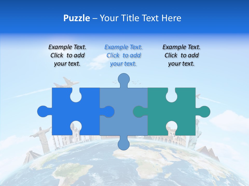 Continent Boeing International PowerPoint Template