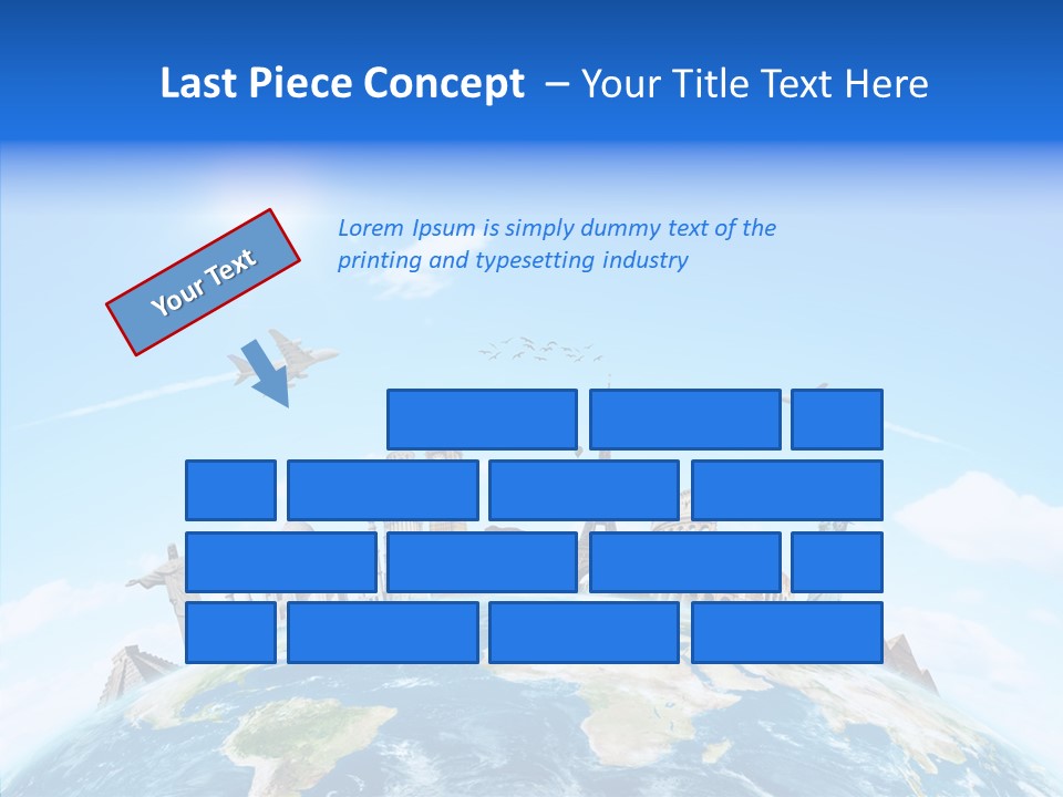 Continent Boeing International PowerPoint Template
