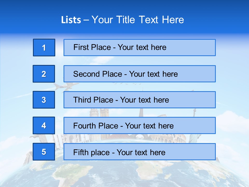 Continent Boeing International PowerPoint Template