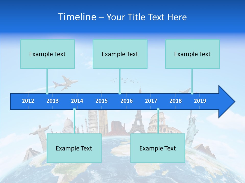 Continent Boeing International PowerPoint Template