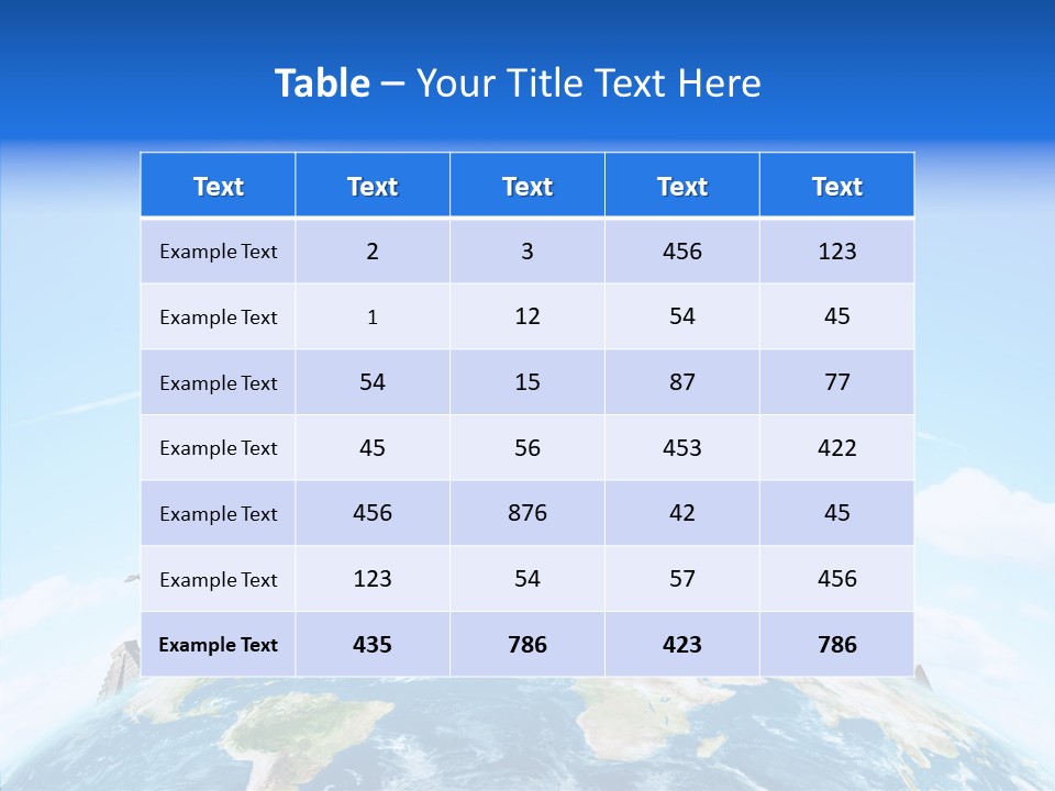 Continent Boeing International PowerPoint Template