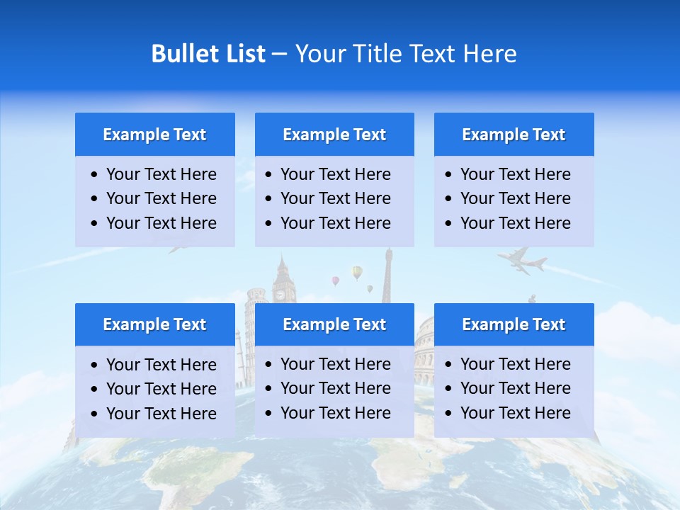Continent Boeing International PowerPoint Template