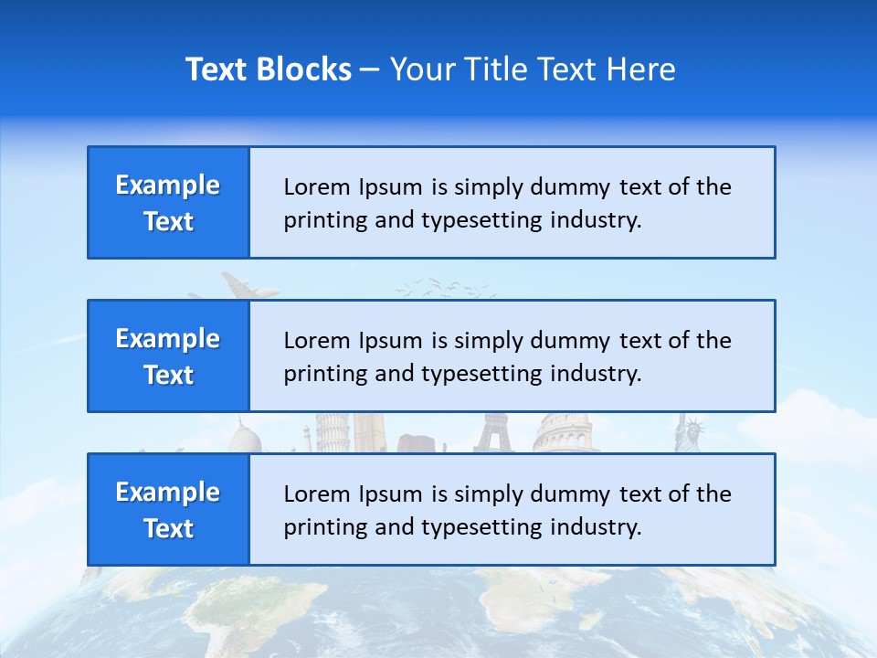 Continent Boeing International PowerPoint Template
