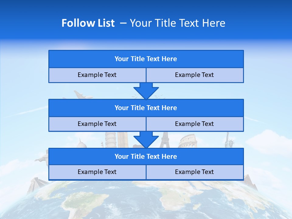 Continent Boeing International PowerPoint Template