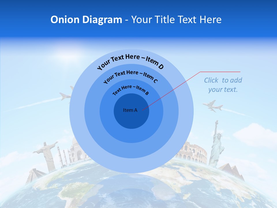 Continent Boeing International PowerPoint Template