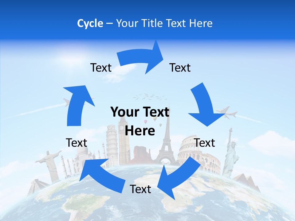Continent Boeing International PowerPoint Template