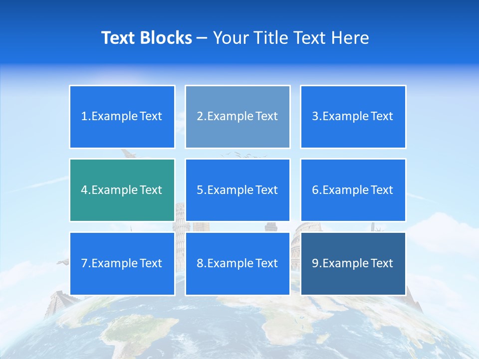 Continent Boeing International PowerPoint Template