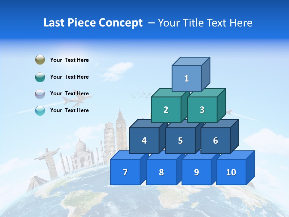 Continent Boeing International PowerPoint Template