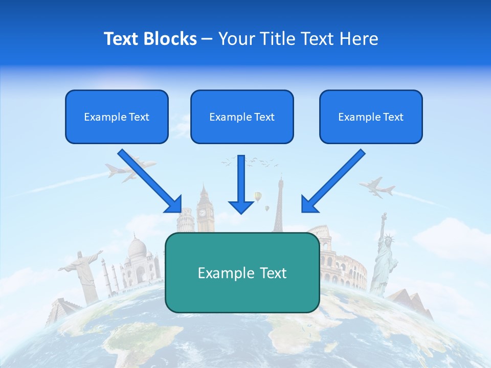Continent Boeing International PowerPoint Template