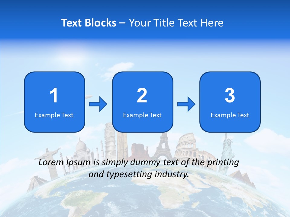 Continent Boeing International PowerPoint Template